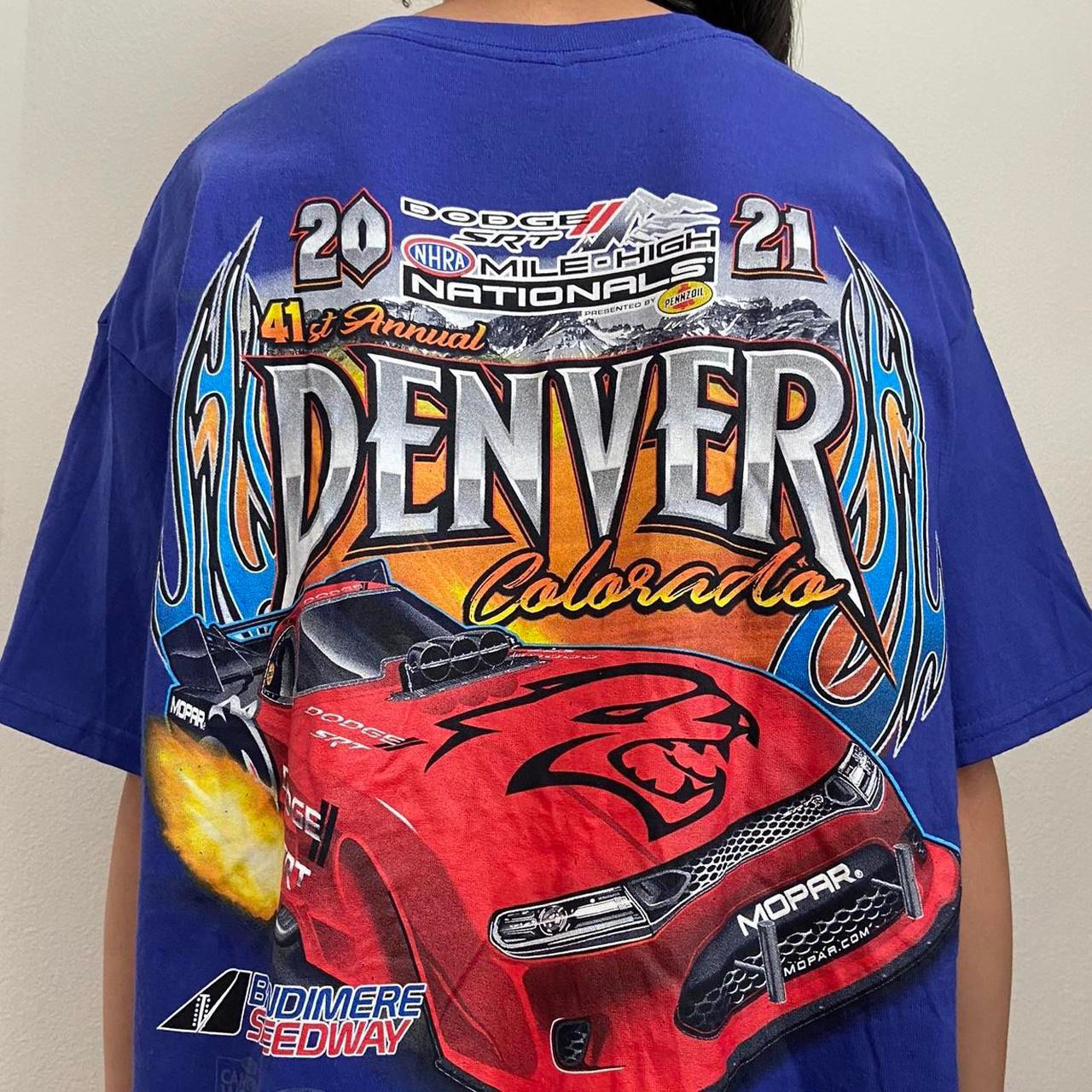NHRA Denver Nascar Graphics Purple Tee Shirt