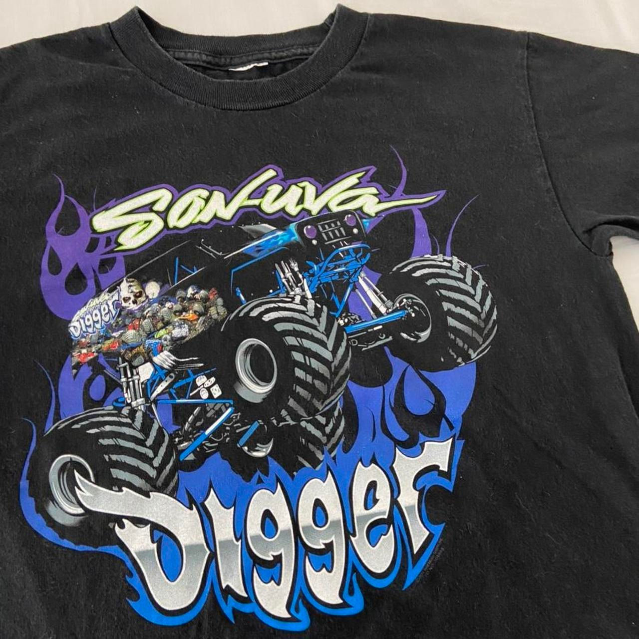 Vintage Son-Uva Digger 2000s Graphics Black Tee Shirt