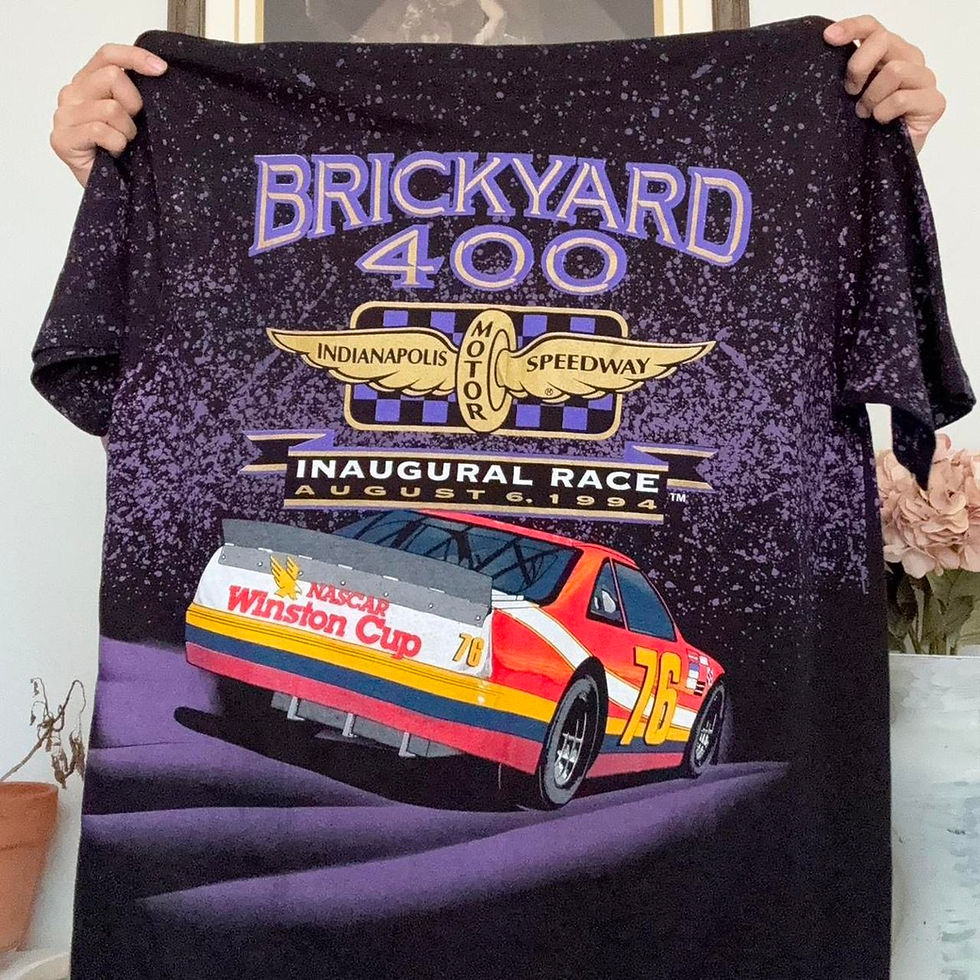 Thumbnail: Vintage 1994 Brickyard Indianapolis Speedway Nascar AOP Graphics Black Tee Shirt