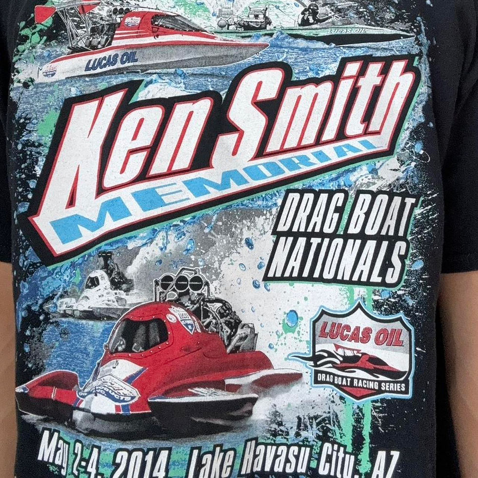 Thumbnail: Vintage Ken Smith Memorial 2000s Racing Graphics Black Tee Shirt