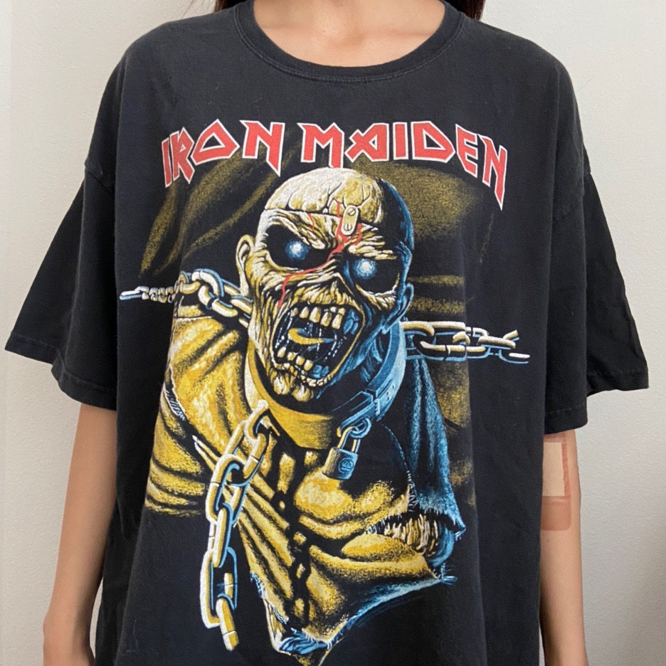 Vintage Iron Maiden Band 1995 Graphics Black Tee Shirt