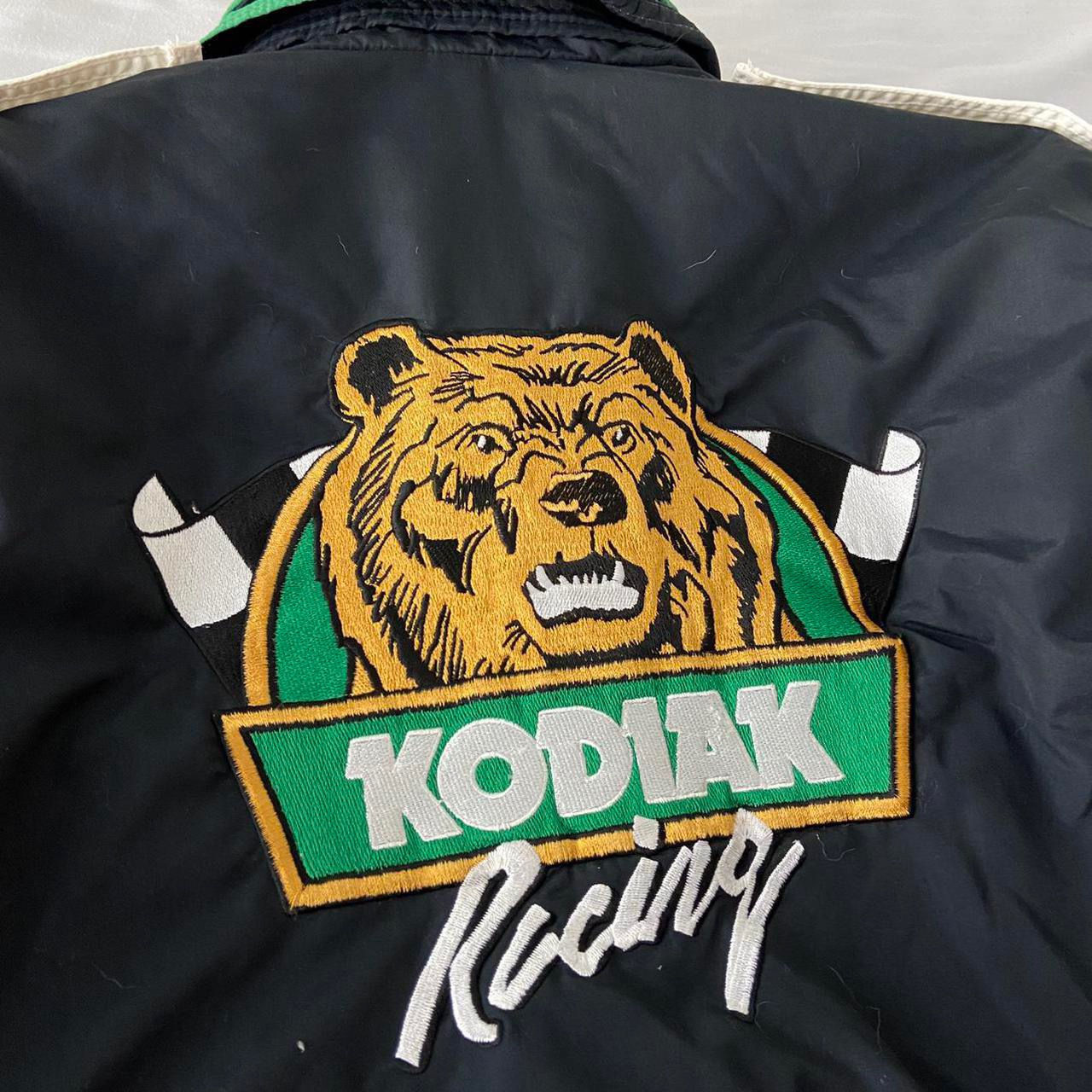 Vintage Kodiak Racing Embroided Black Jacket