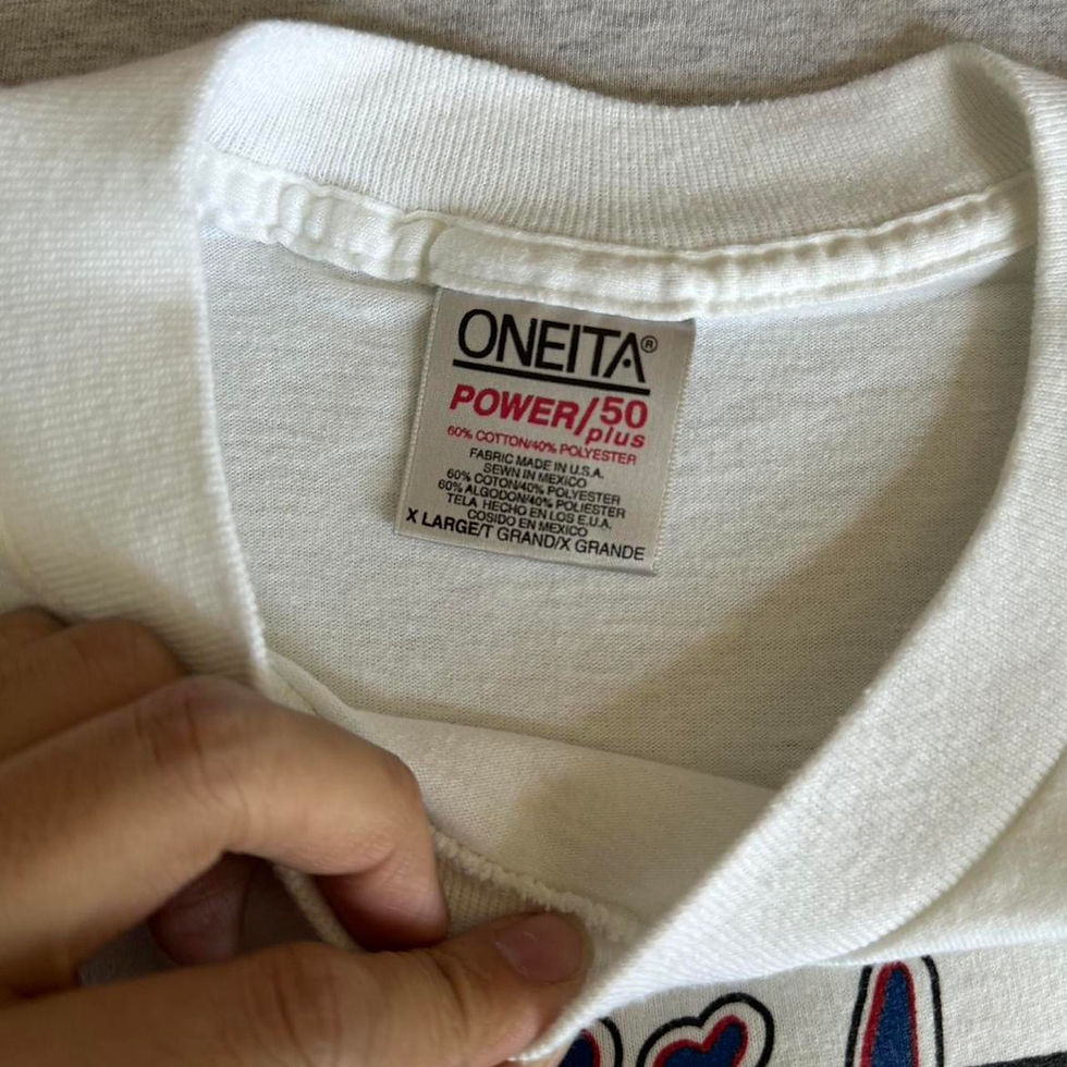 Thumbnail: Vintage 1990s Cen-Texas Racing Graphics White Single Stitched Tee Shirt