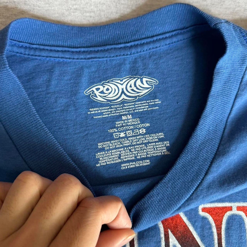 Thumbnail: Dennis Rodman Rap Tee AOP Graphics Blue Tee Shirt