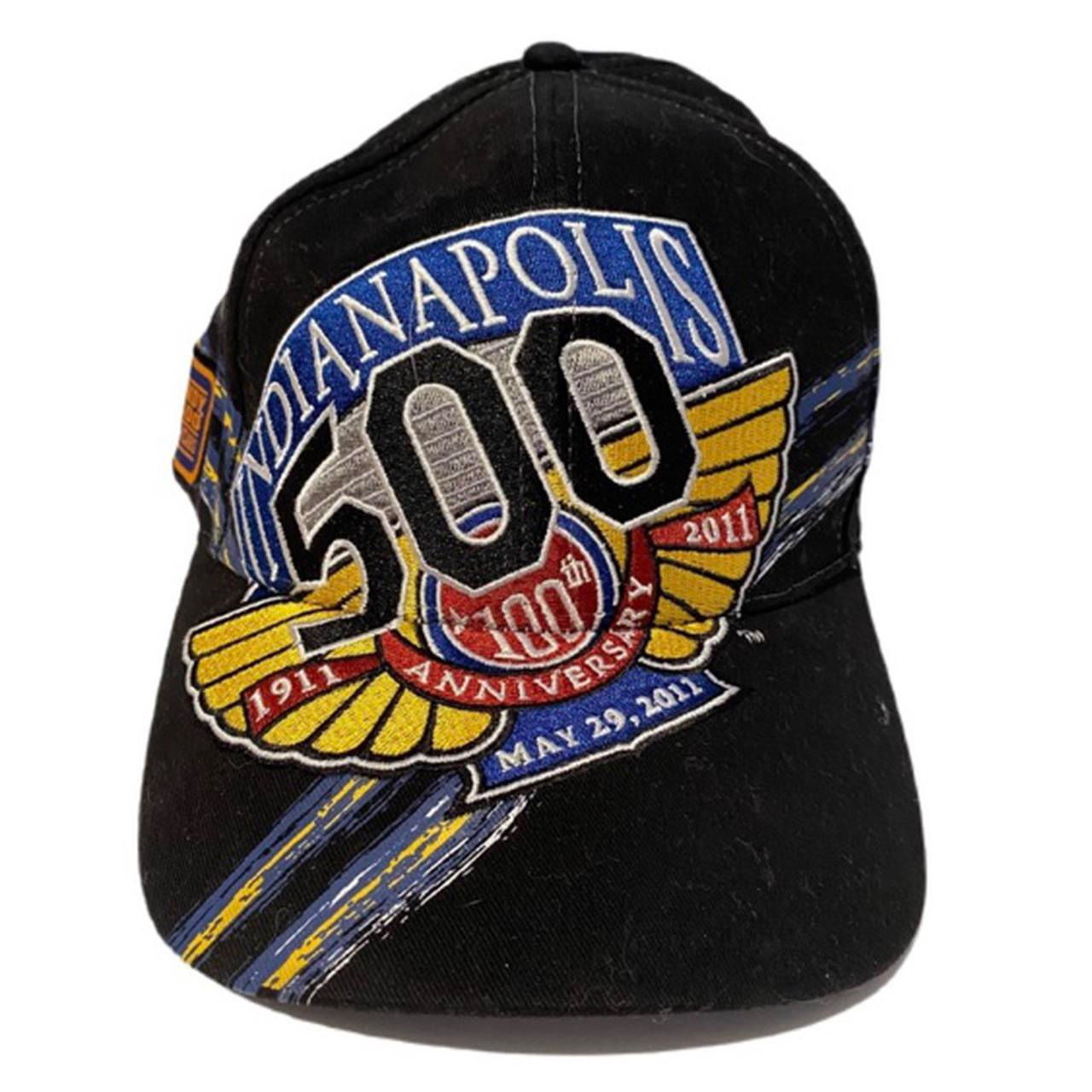 Vintage Indianapolis Nascar Embroided Black Cap