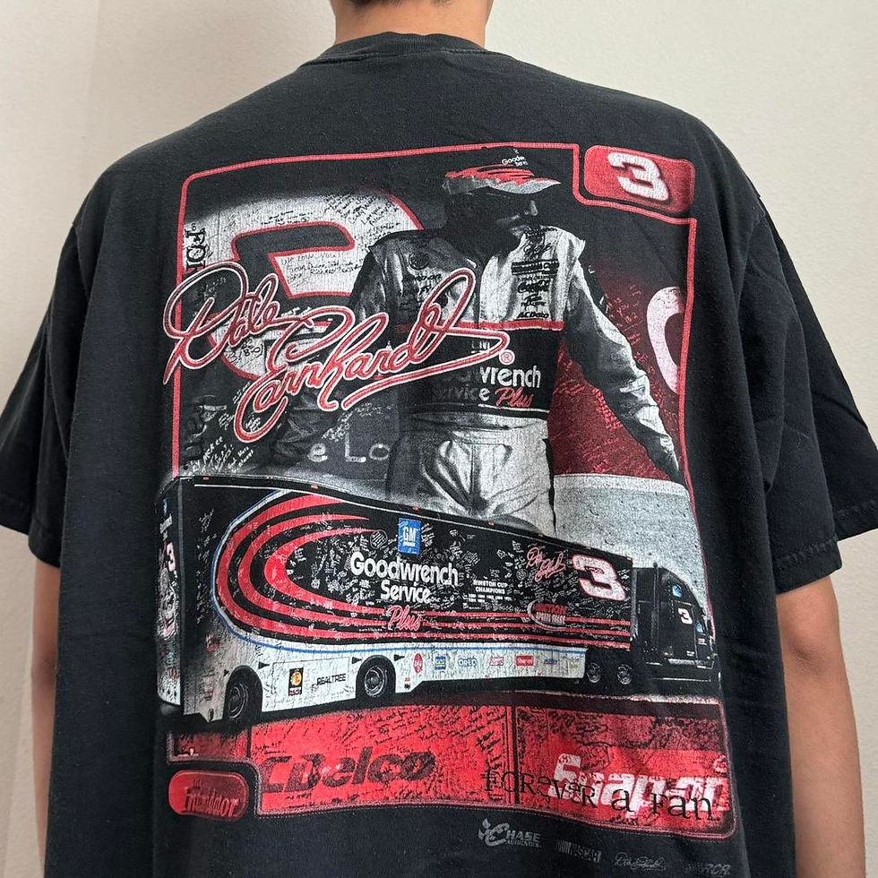 Vintage Dale Earnhardt 2000s Nascar Graphics Black Tee Shirt
