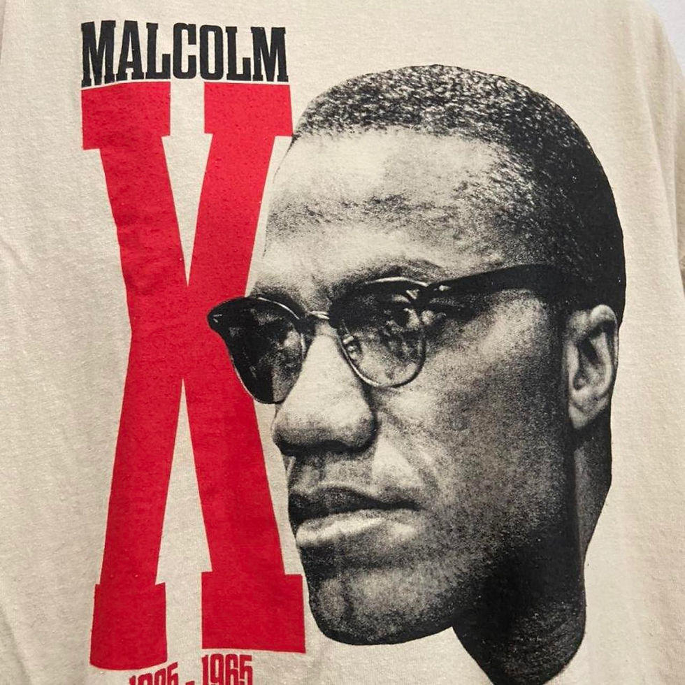 Thumbnail: Malcom X Graphics Cream Tee Shirt