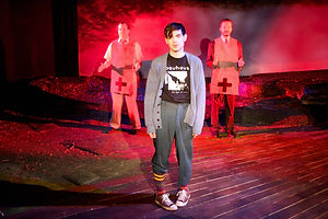 John-Wilson-Lane-Flores-front-and-Layne-Manzer-in-Mary-Arrchie-Theatre-Co.’s-production-of-OUR-BAD-M
