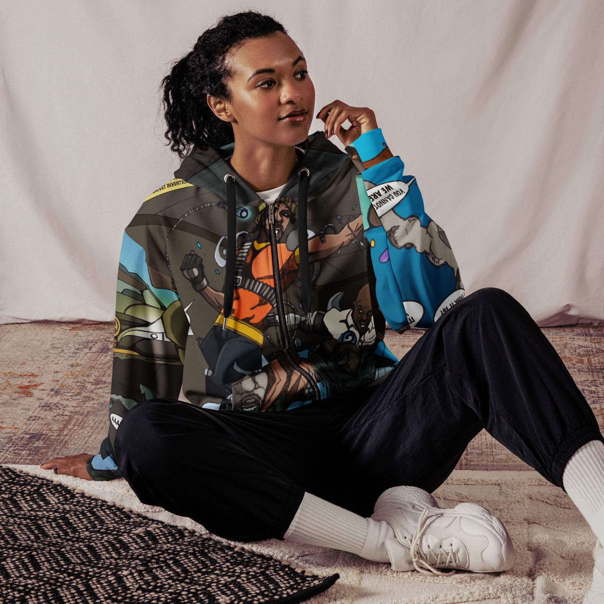 2Bruhz Customz "Go Hard" Unisex zip hoodie