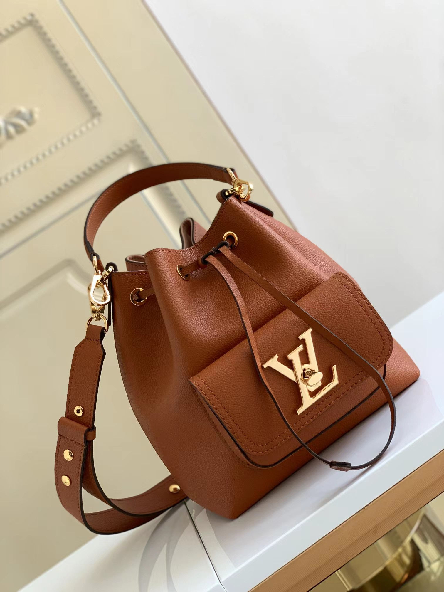 Leather Bucket Bag