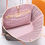 Thumbnail: Brown Flower Tote Pink Lining