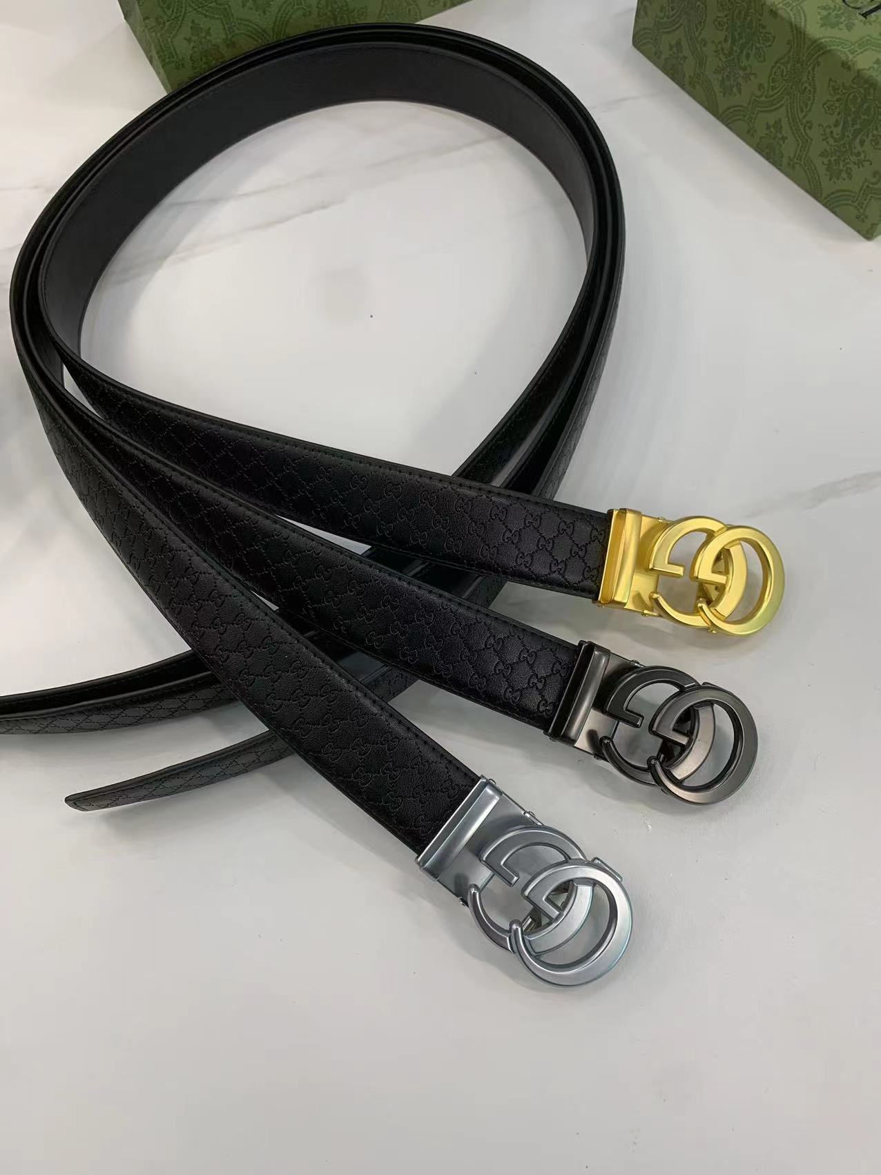 Imprinted Leather Belt