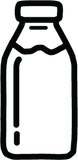 Milk bottle illustration
