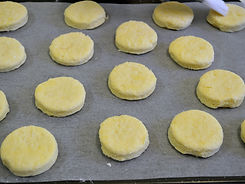 cut out scone shapes