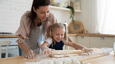 Learning to bake with Lighthouse Flour and Mum