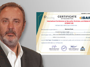 Docente da ESS-FP Germano Couto recebe prémio em evento científico organizado pela ISAR