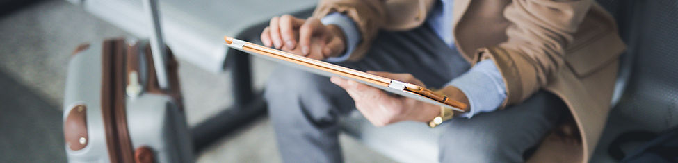 Man with Digital Tablet