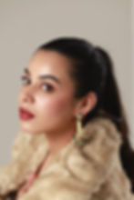 Iridesse Earrings by SONM — elegant gold‑plated earrings featuring luminous labradorite stones, perfect for evening and day looks. Buy luxury fashion jewellery today at SONM