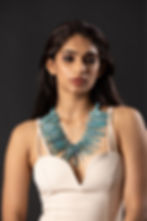 Ocean haze shell necklace from Maya collection of SONM. Shop contemporary necklaces at SONM