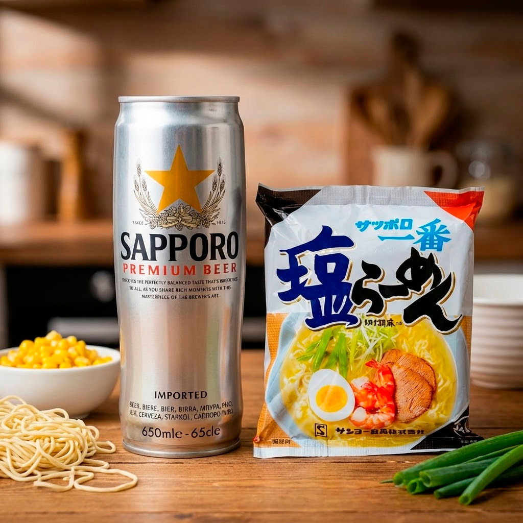Combo Sapporo Plus (cerveza+ ramen a elección)