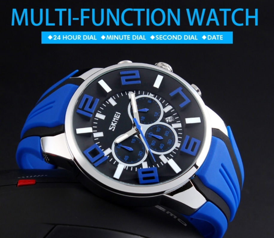 Miniature : Montre chronographe 5 couleurs