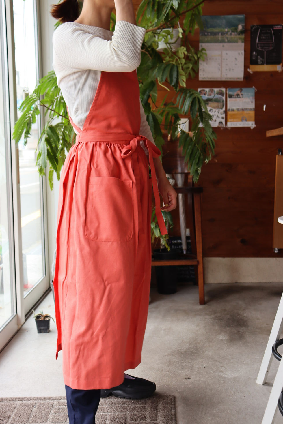 サムネイル： Wrap  Apron / charcoalgrey