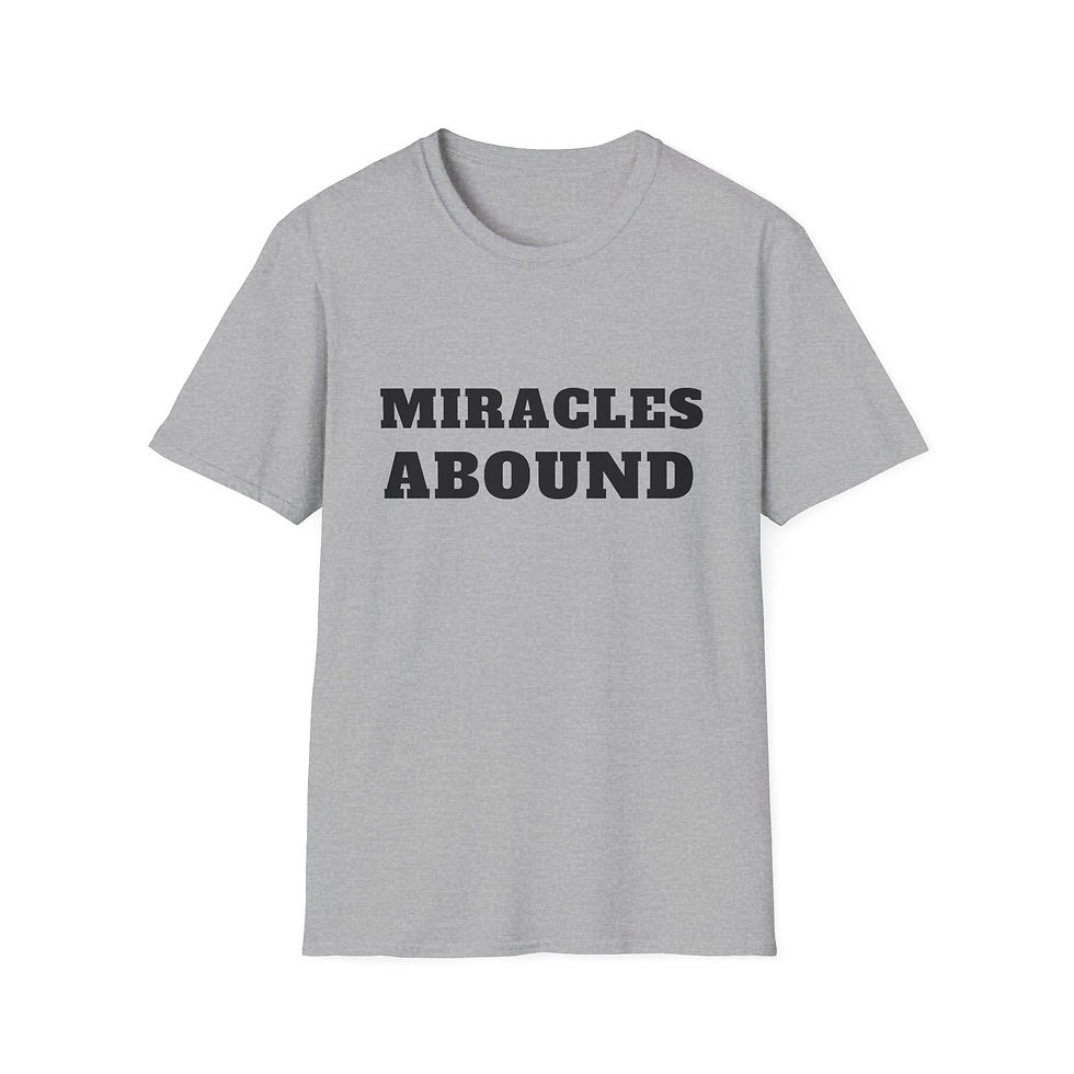 Thumbnail: Miracles Abound. Bible Tee