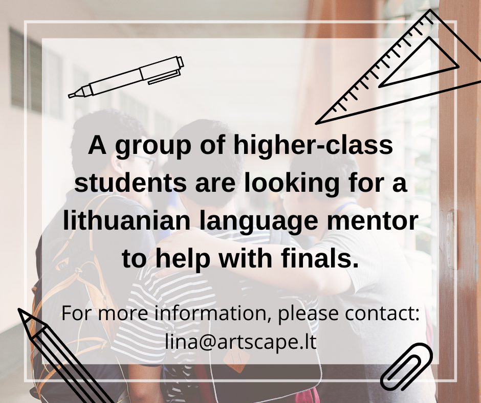 HELP OF VOLUNTEERS NEEDED TO TEACH LITHUANIAN