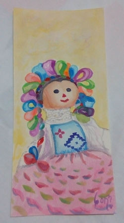 Muñeca mexicana (Acuarela)