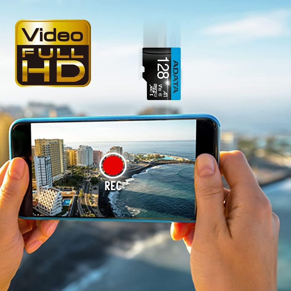 Thumbnail: ADATA 128GB Premier microSDXC UHS-I Memory Card with SD Adapter