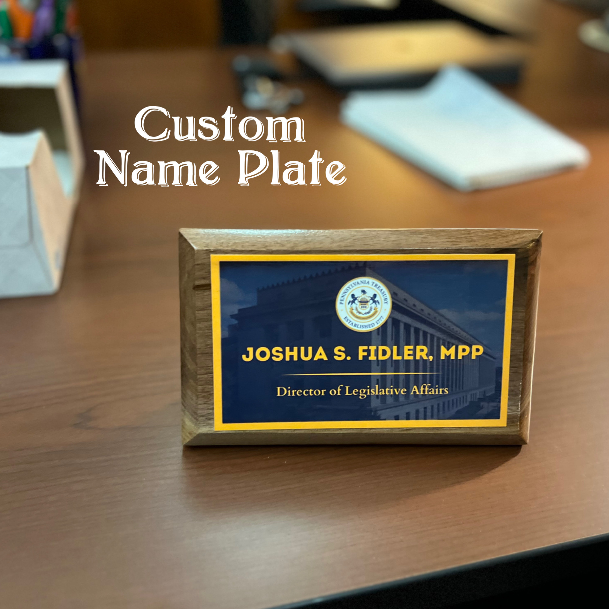Desk Name Plate