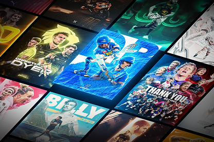 Sports Design Posts Layered in a Visual Way