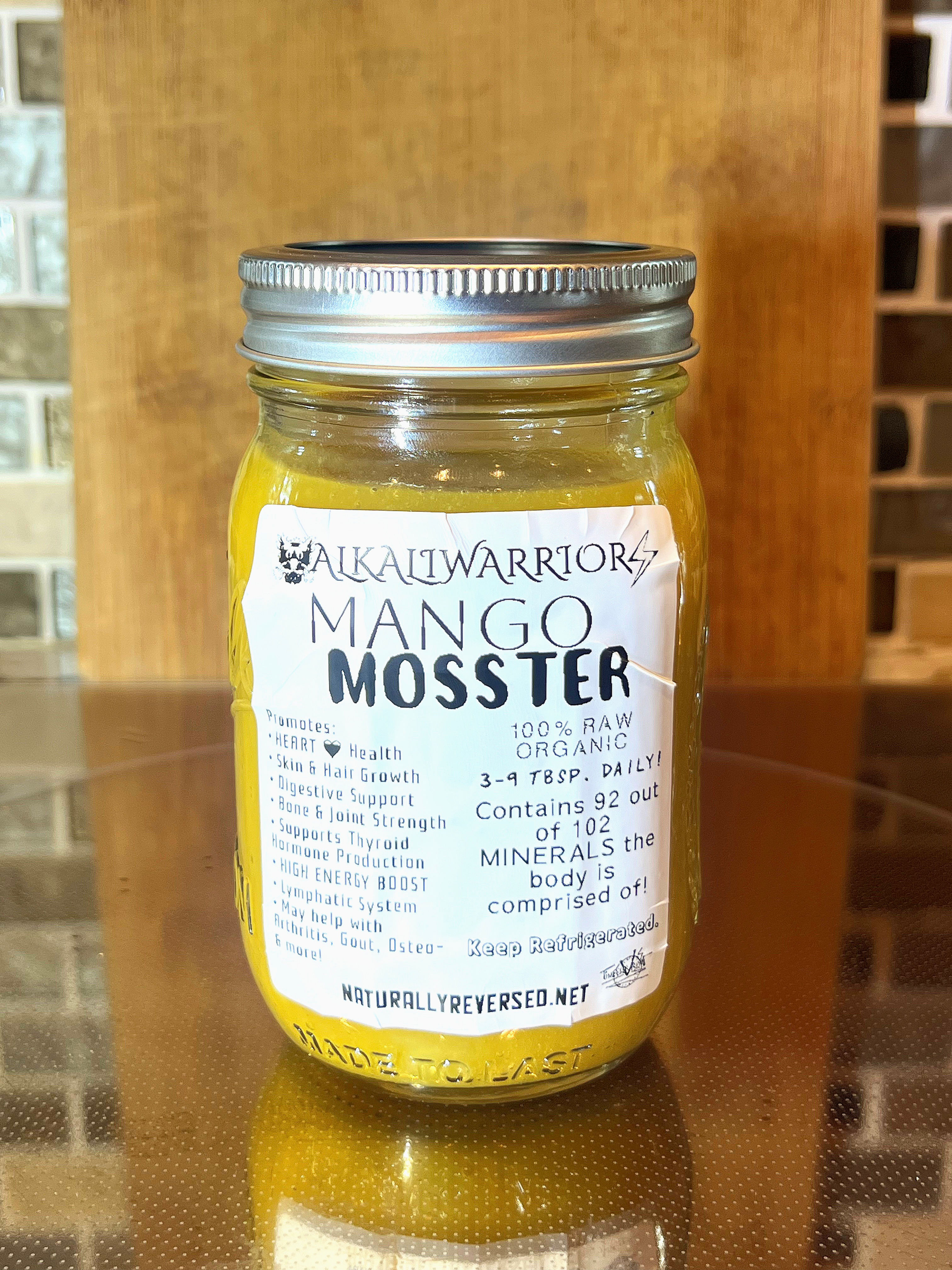 ⚡️ MANGO MOSSTER (16oz) RAW Wildcrafted HONDURAN Sea Moss