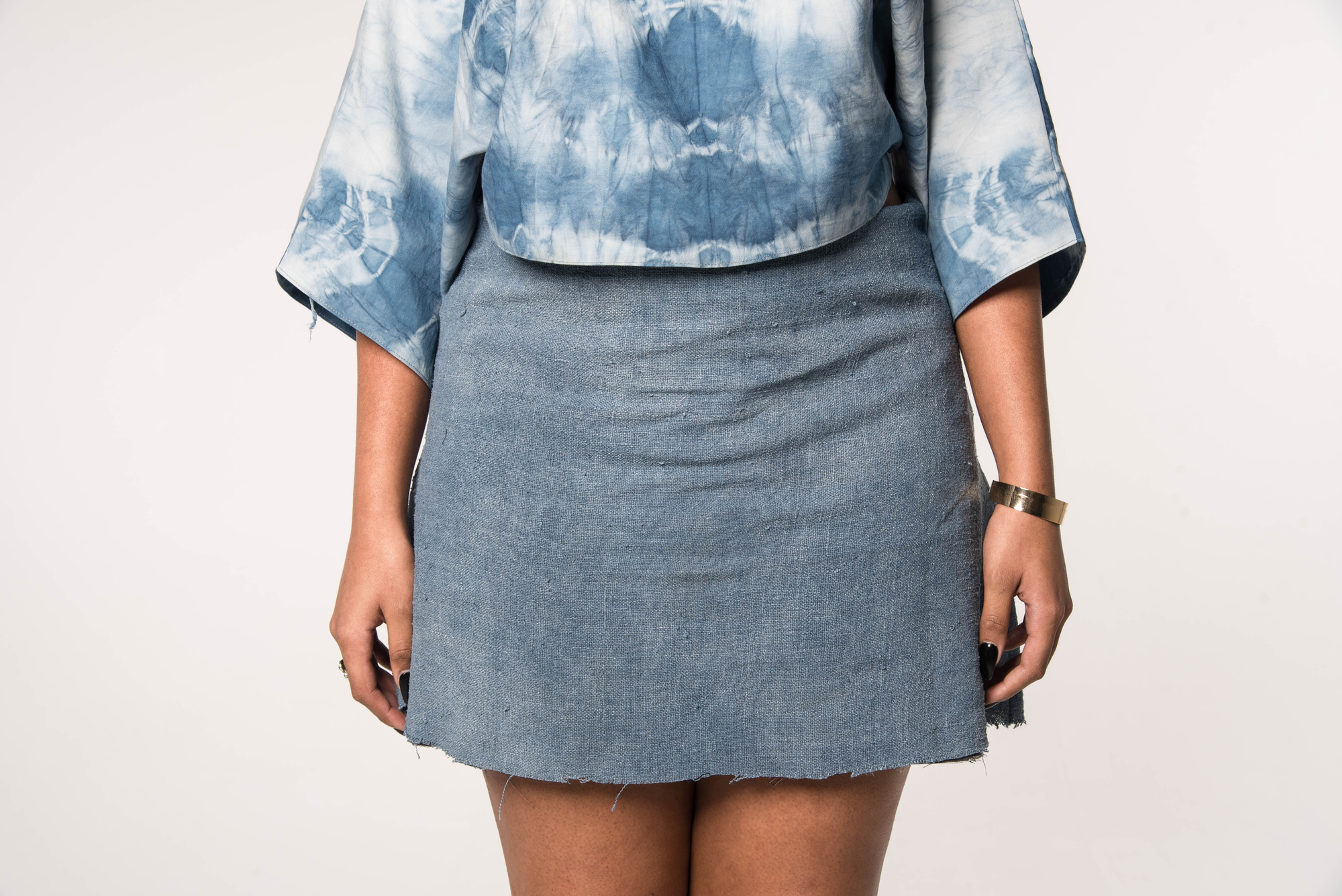 Silk Mini Skirt