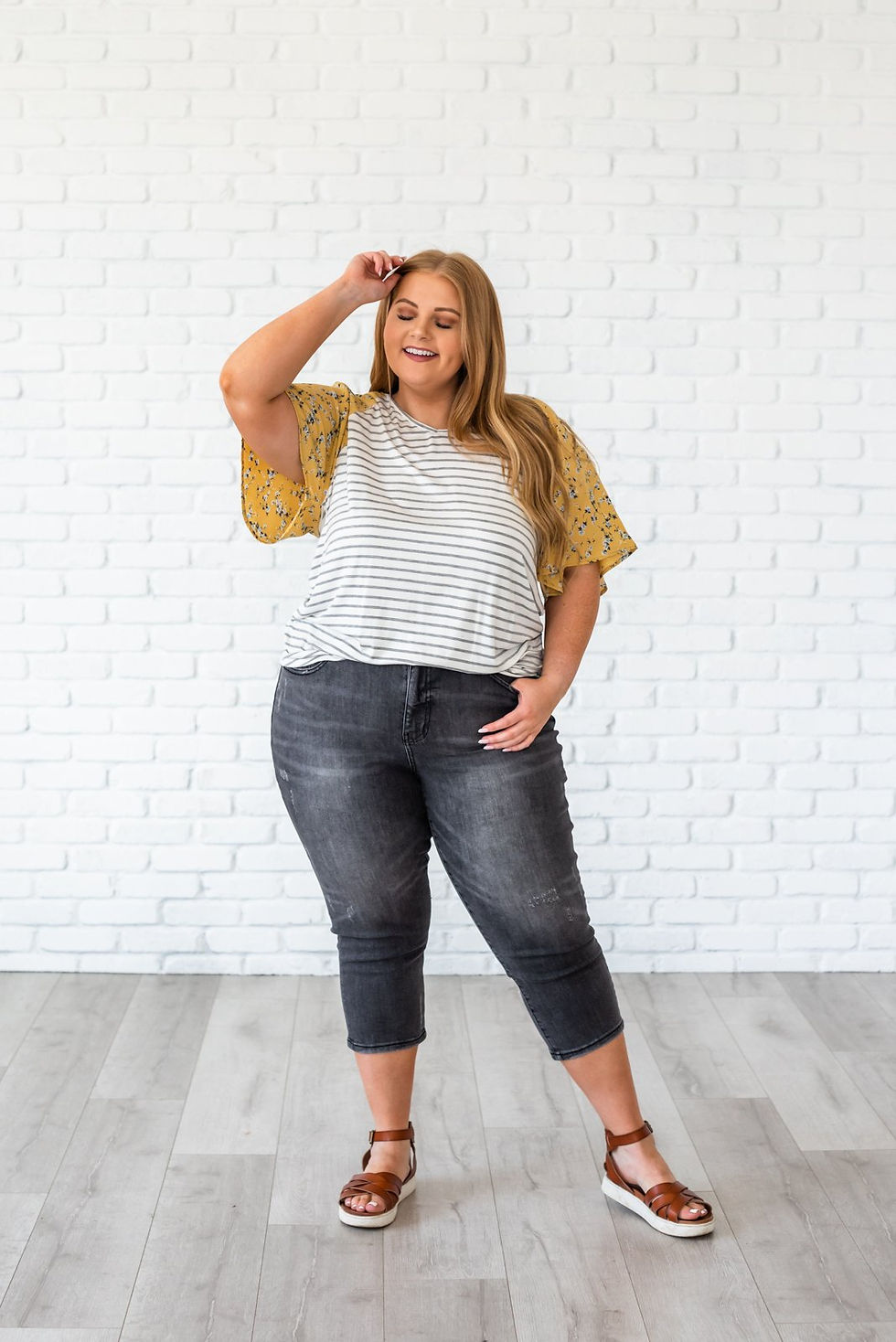 Thumbnail: Alright With Me Capri Jeans