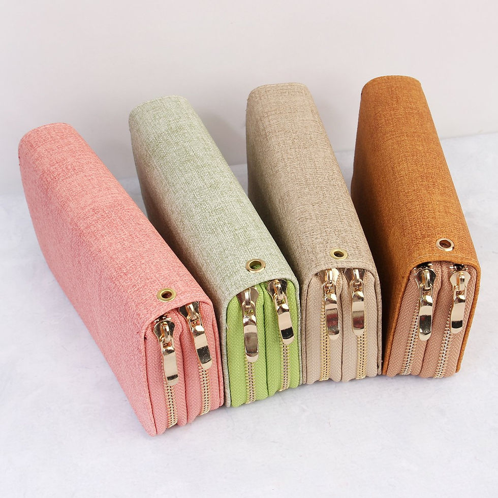 Thumbnail: Double Zipper Fashion Wallet