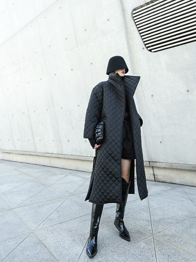 Thumbnail: Terumi Oversized Cotton Padded Coat