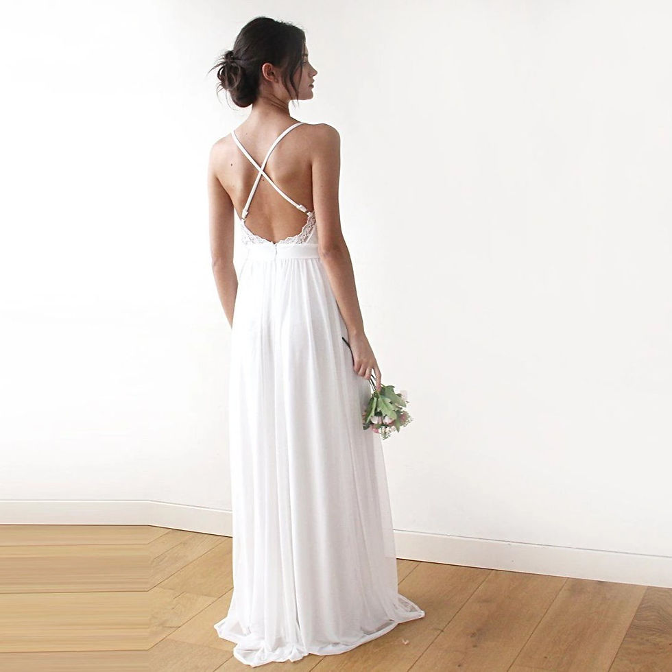 Thumbnail: Bestseller Lace Spaghetti Straps Maxi Dress  #1188