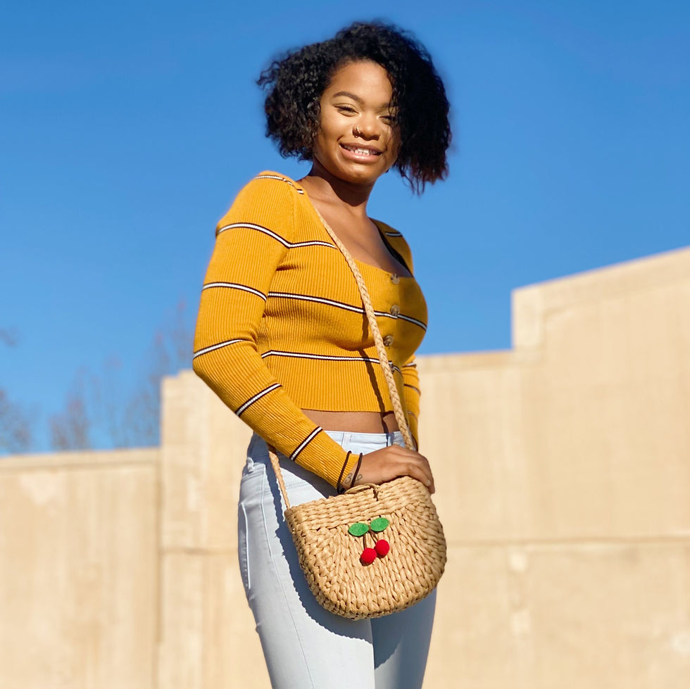 Thumbnail: Juicy Bloom Straw Crossbody Bag