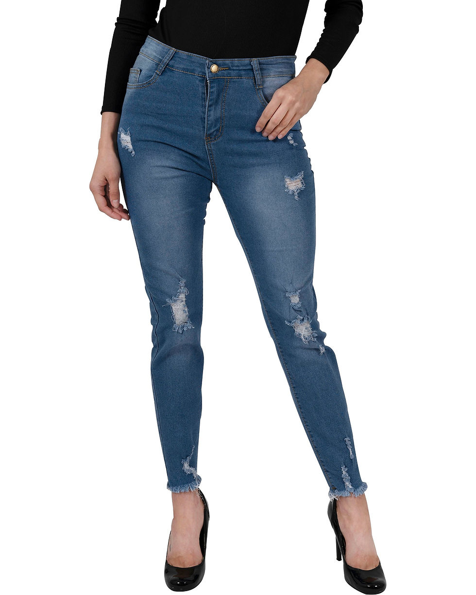 Thumbnail: Via Rodeo High Waisted Skinny Jeans
