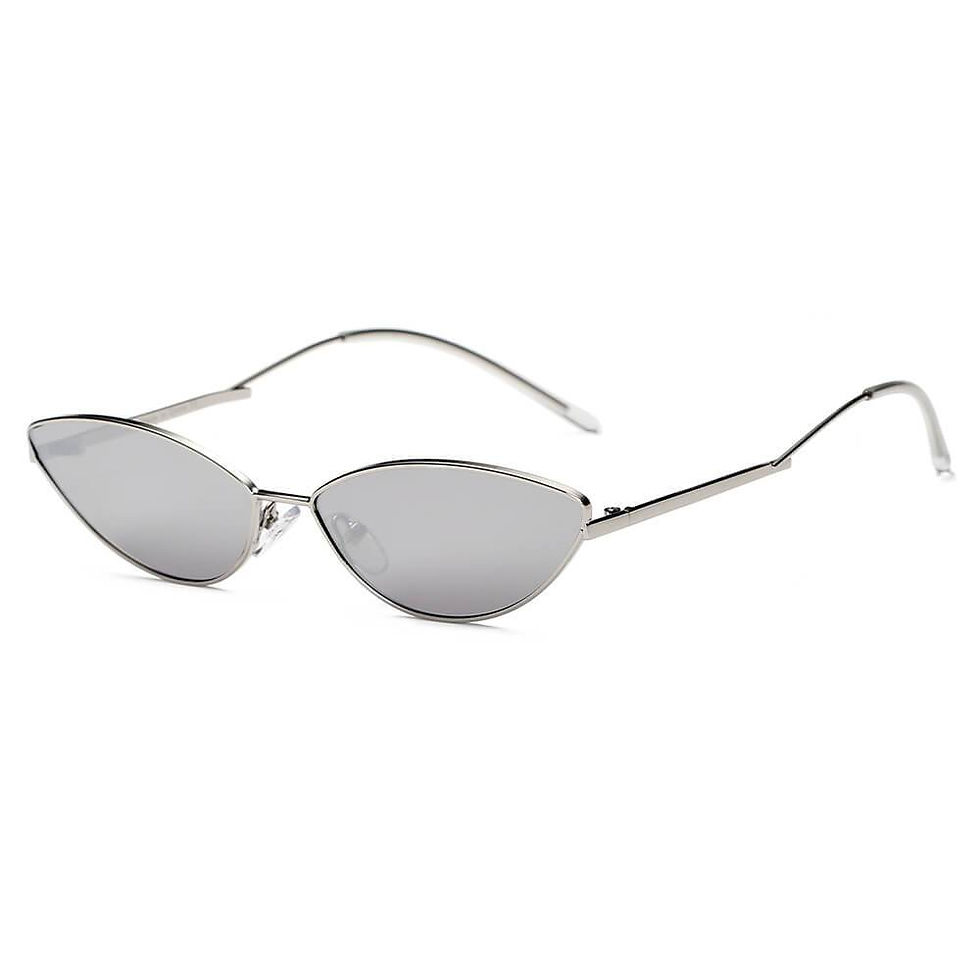 Thumbnail: FLINT | Small True Retro Vintage Slim Metal Sunglasses