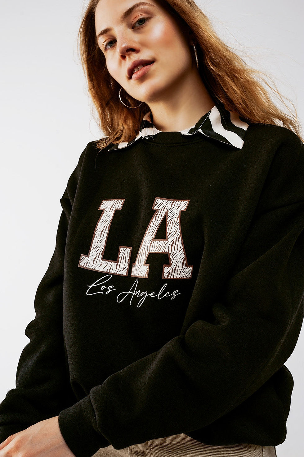 Thumbnail: LA Oversized Sweat in Black