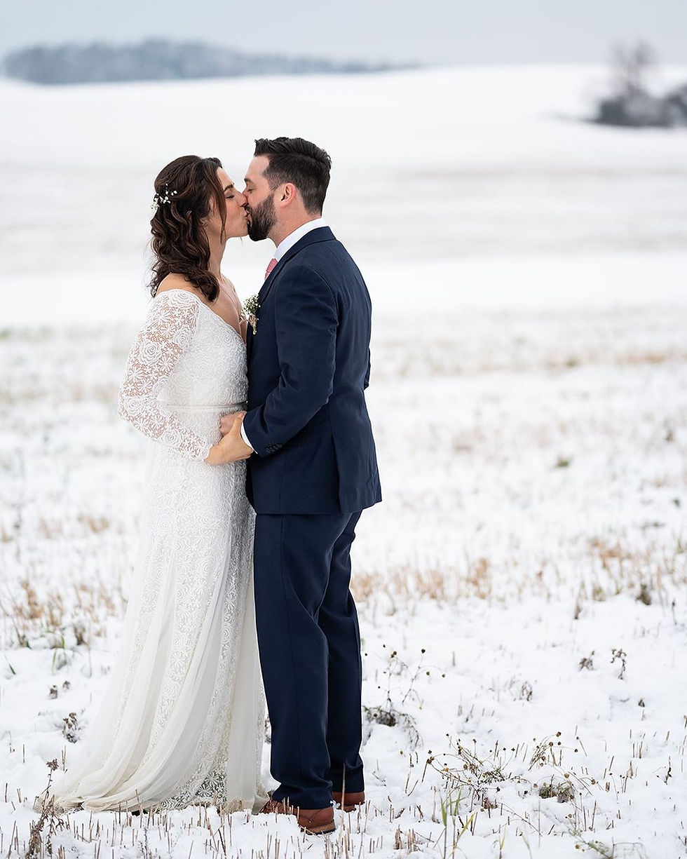 Thumbnail: Ivory Off Shoulder Wrap Long Sleeves ,Mermaid Wedding Dress #1280