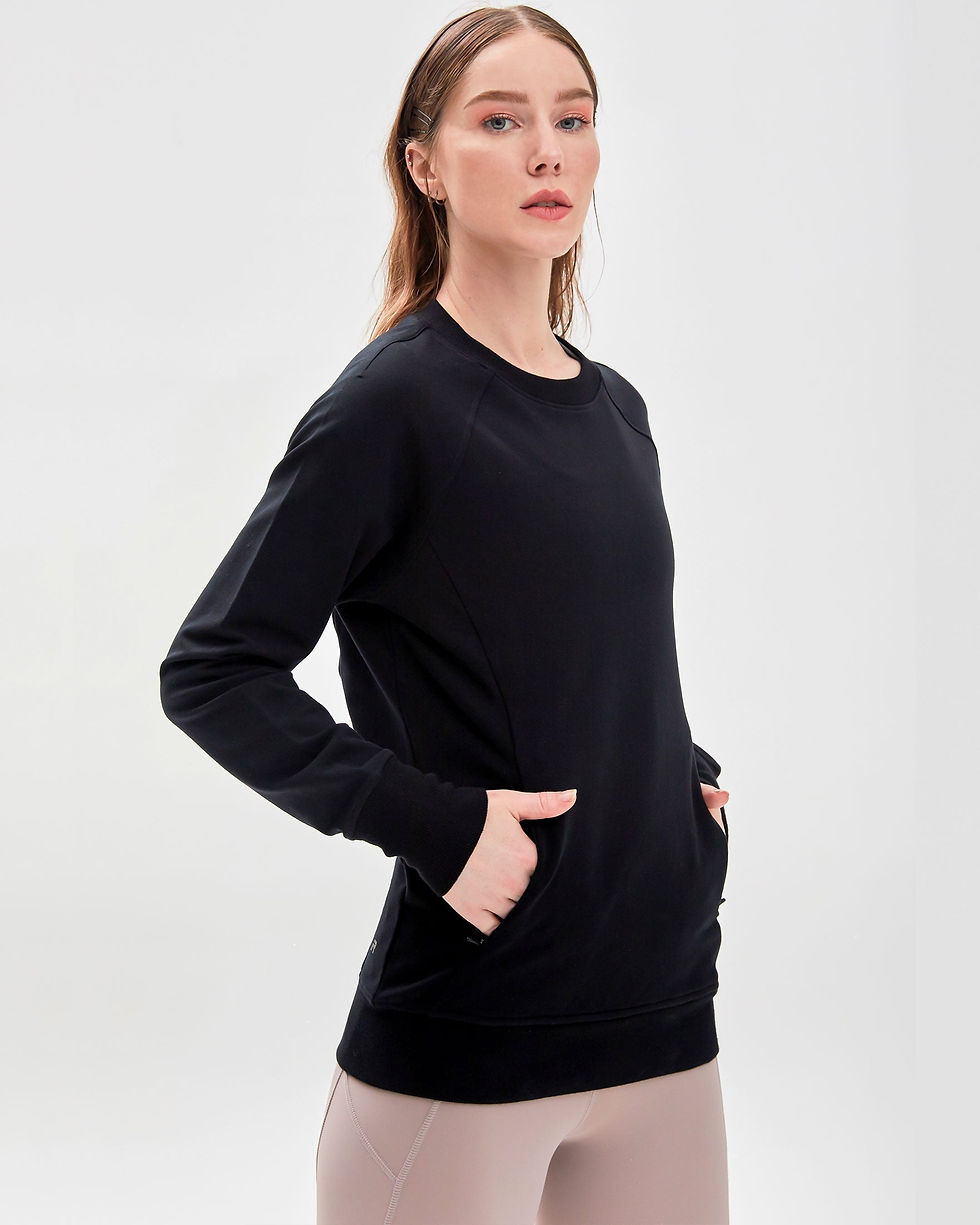 Thumbnail: City Zip Slim Crewneck