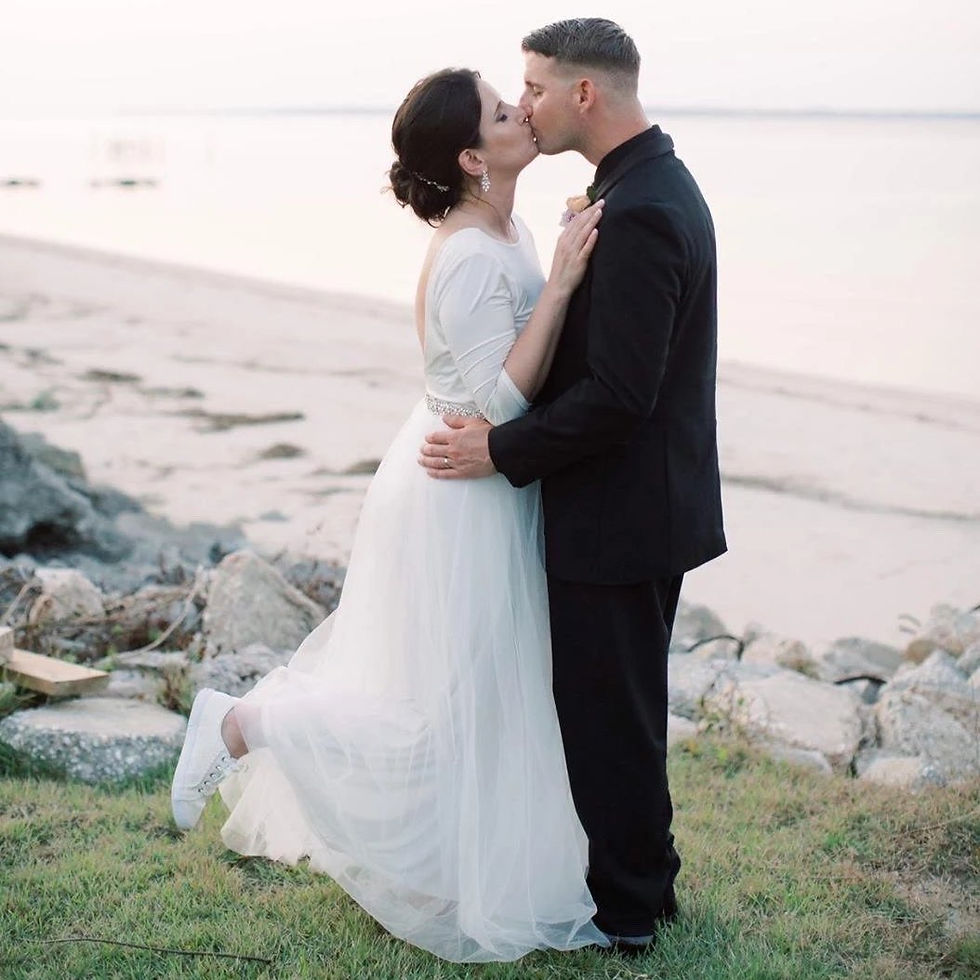 Thumbnail: Ivory Open Back Tulle Maxi Dress #1050