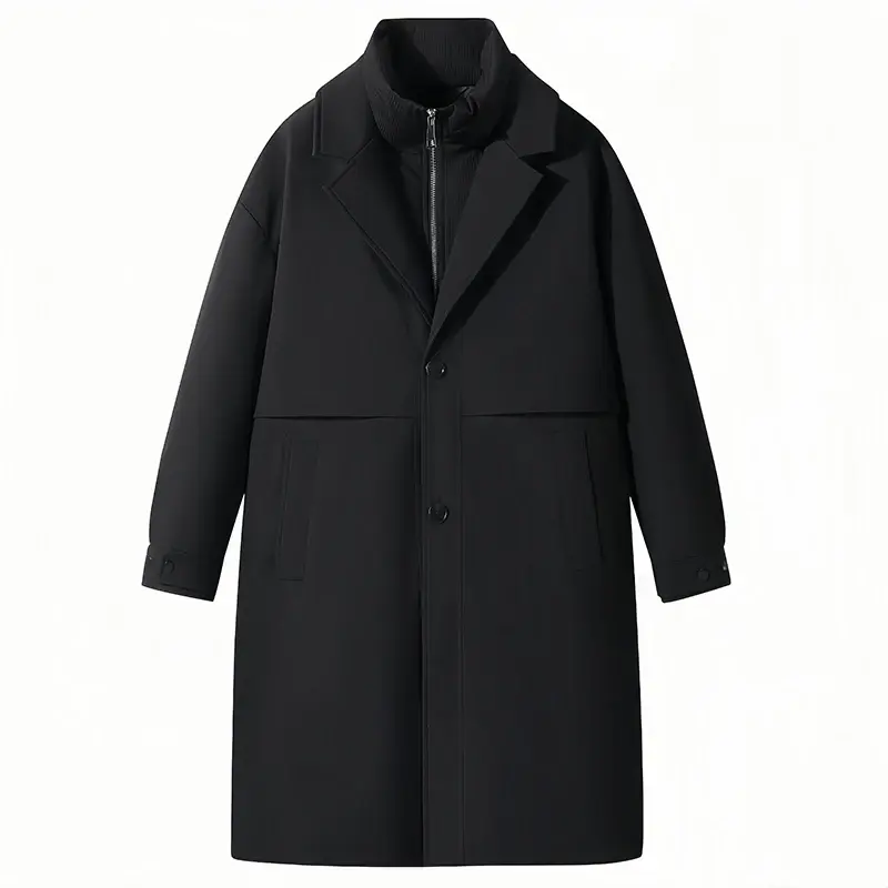 Thumbnail: Winter Down Jacket Women Windbreaker Jacket Unisex Down Coat Warm Fake Two-Piece