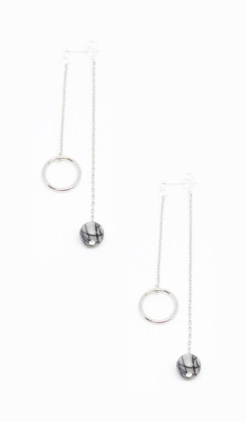 Thumbnail: Tessa Double Drop Earrings | More Colors Available