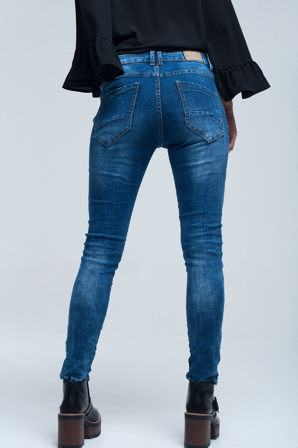 Thumbnail: Jeans Skinny With Stripes on the Side