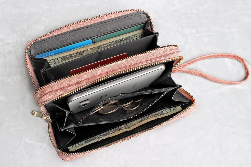 Thumbnail: Double Zipper Fashion Wallet