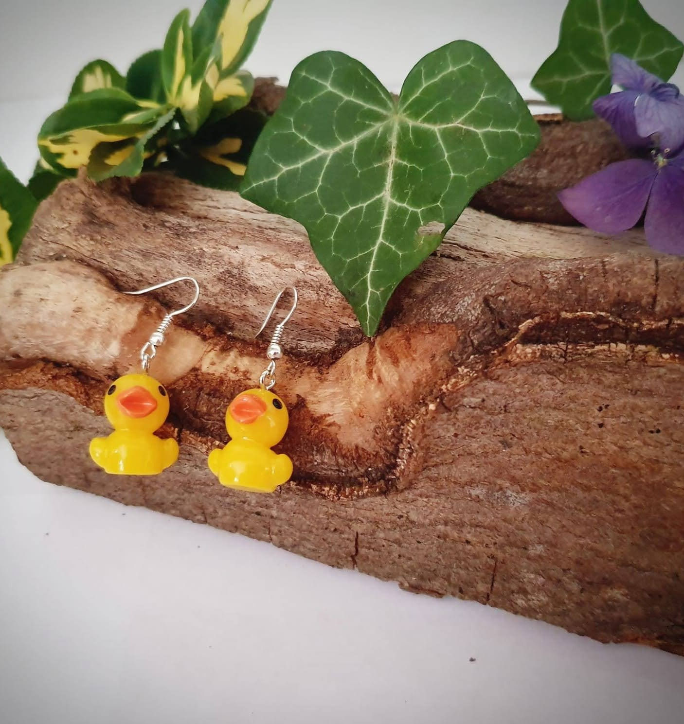 Sweet little duck earrings